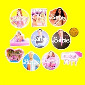 3/$20 Brand New 10x Waterproof Barbie Stickers #2